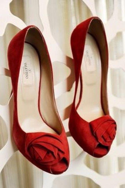 zapatos de novia rojos