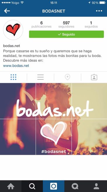 Bodas.net en Instagram