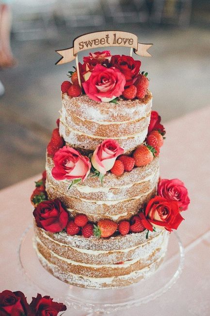 tartas de boda rojo