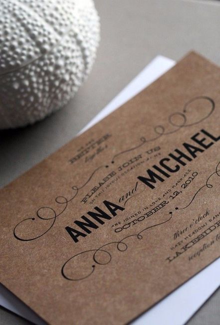 invitación de boda vintage