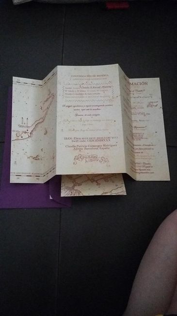 Invitaciones mapa reverso