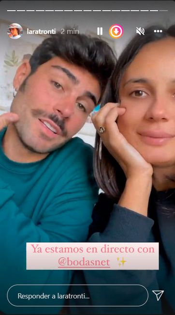 Lara y Hugo: "Intentaremos que nuestra boda se retransmita en directo" 2