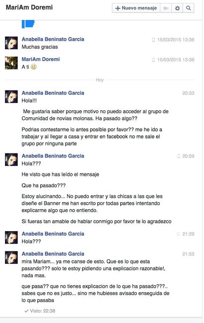 chat de la administradora