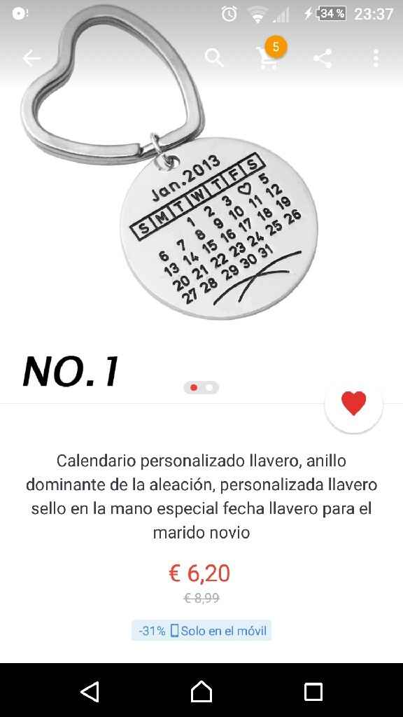 Llaveros calendario para regalar amis amigas - 1