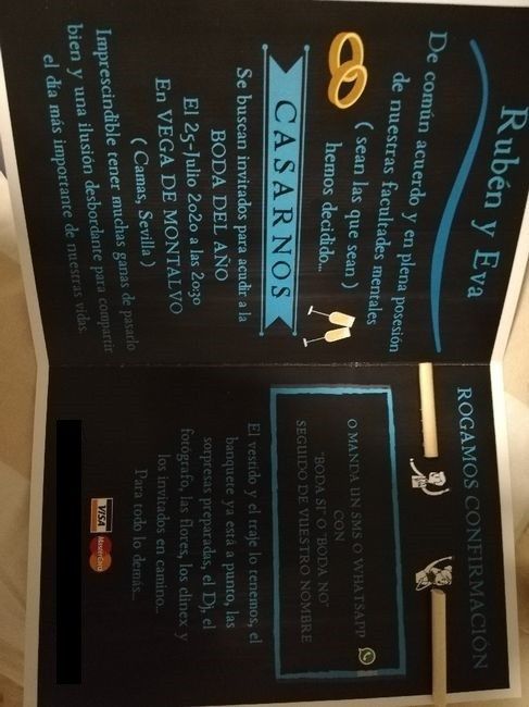 Número de cuenta en la invitación de boda ¿sí o no? 2