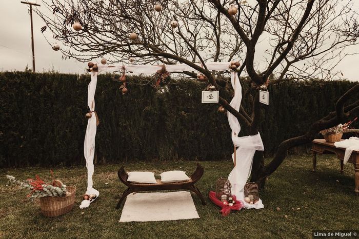Una ceremonia con todo detalle al aire libre, ¡a ver qué te parece a ti! 1