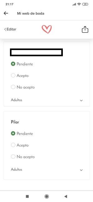 Confirmar asistencia - invitados 4