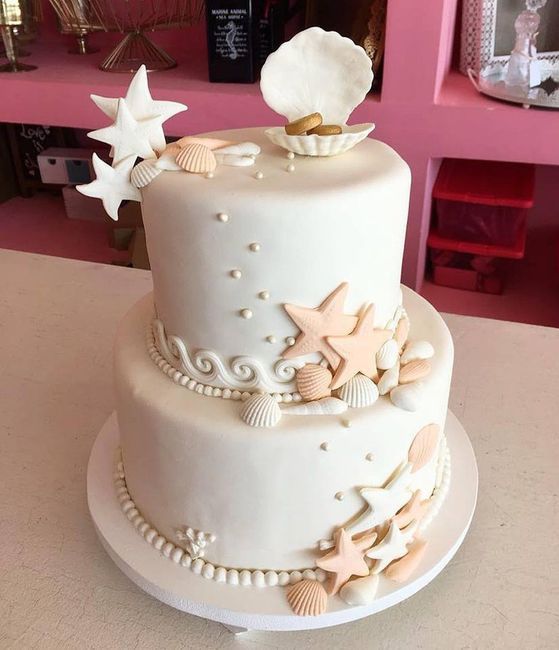 Inspiración tartas para bodas en la playa 5