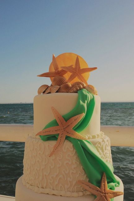 Inspiración tartas para bodas en la playa 3