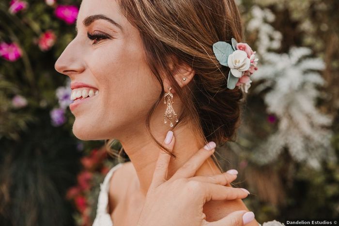 13 opciones de pendientes para vestido rosa palo 1