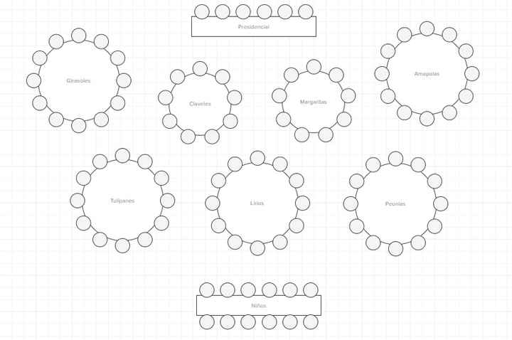 ¿Cómo organizar las mesas de tus invitados? ¡Aquí 3 ejemplos! - 1