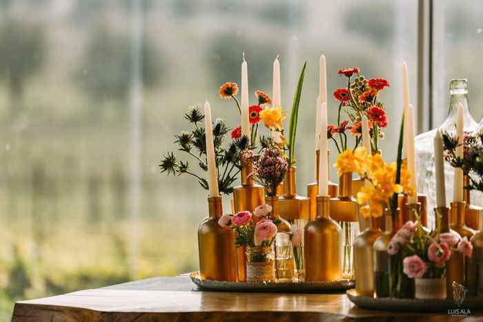 Bodas al aire libre: los centros de mesa - 1