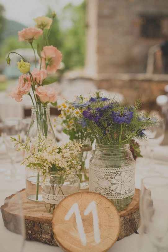 Bodas al aire libre: los centros de mesa - 2