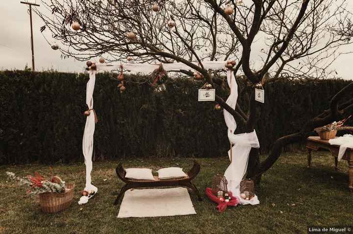 Una ceremonia con todo detalle al aire libre, ¡a ver qué te parece a ti! - 1