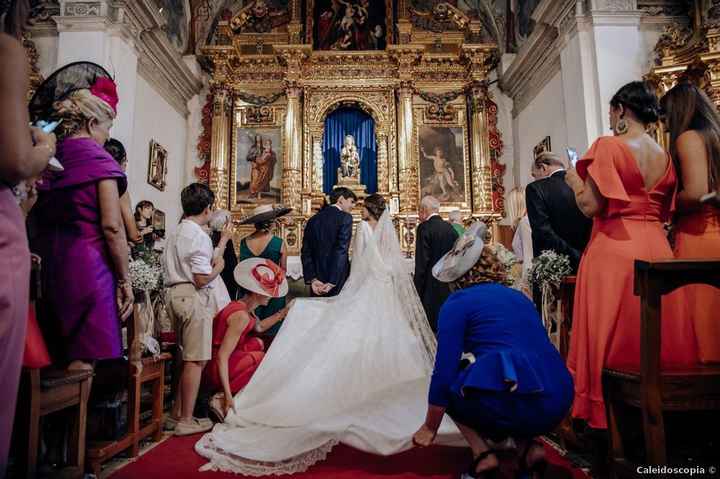 En la ceremonia, ¿de cara o de espalda a los invitados? - 1