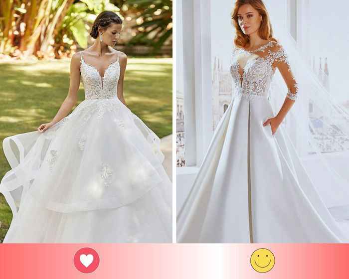 2 vestidos de novia: escoge UNO - 1