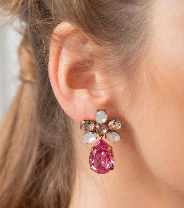 Aretes para vestido rosa palo new arrivals