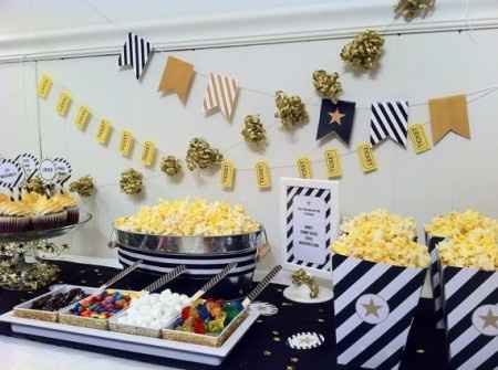 candy bar con tematica de cine