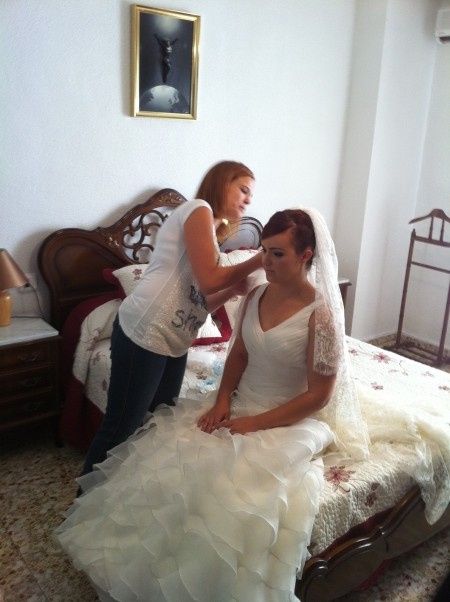 Poniendome la mantilla