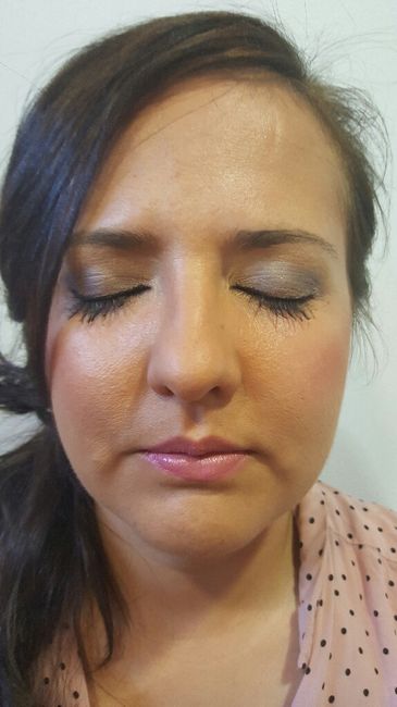 Hoy prueba de maquillaje, peinado y vestido. 3x1 - 2