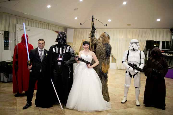 Star Wars en la boda