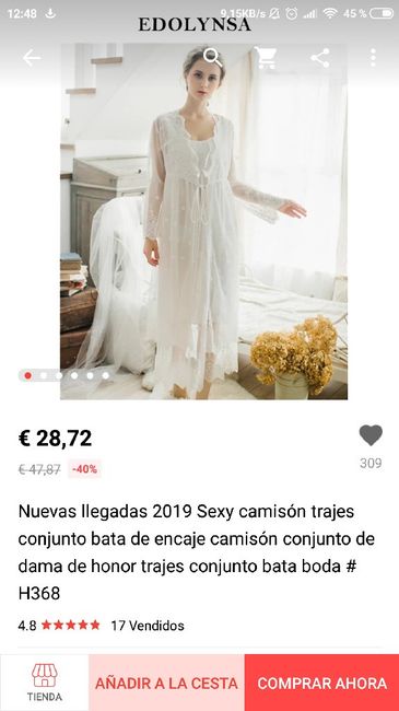 Batas y lencería novia Aliexpress - 1