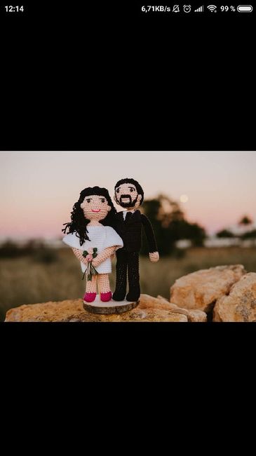 Topper novios tarta - 2