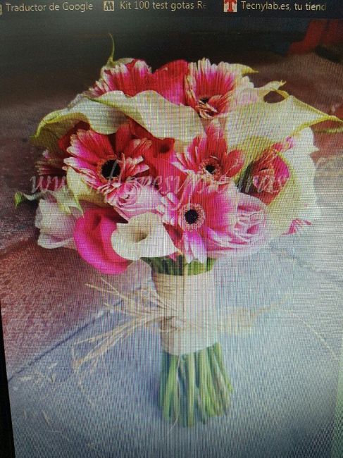 Gerberas en el ramo de novia - 3