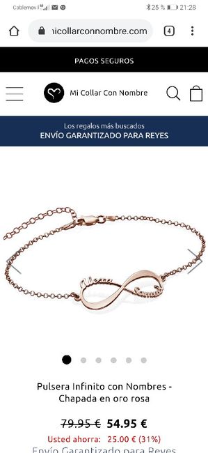 Pulseras personalizadas madre de la novia - 1