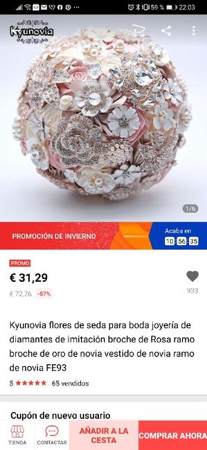 Ramo de novia de raso 6