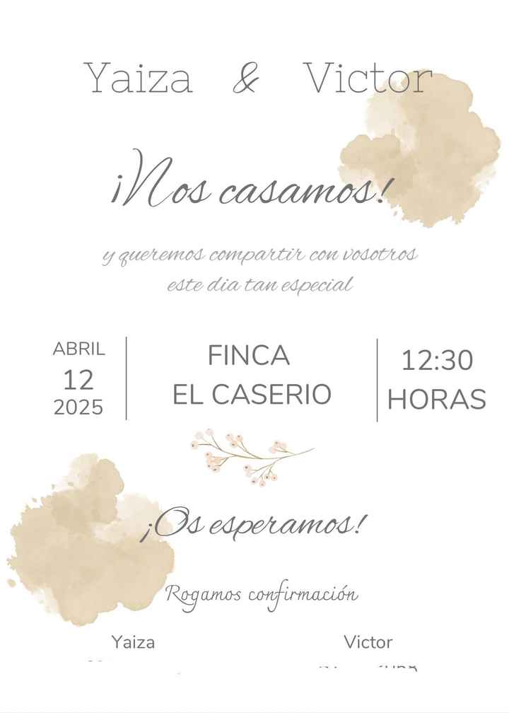 Invitaciones de boda - 2