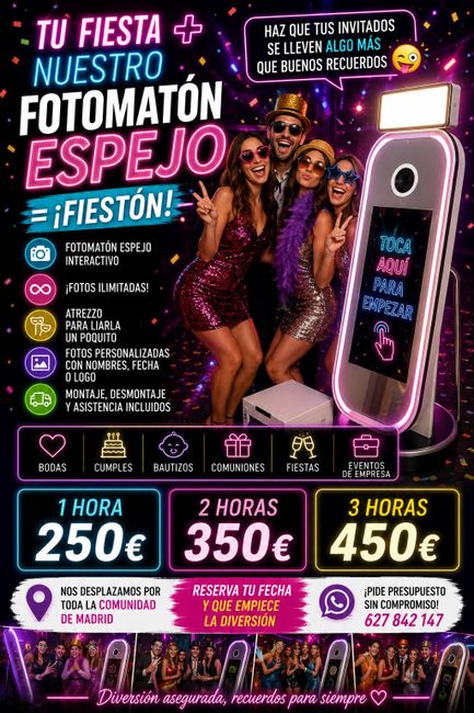 “Fotomatón espejo para tu Evento” 1