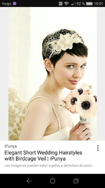 Novia con pelo corto - 1