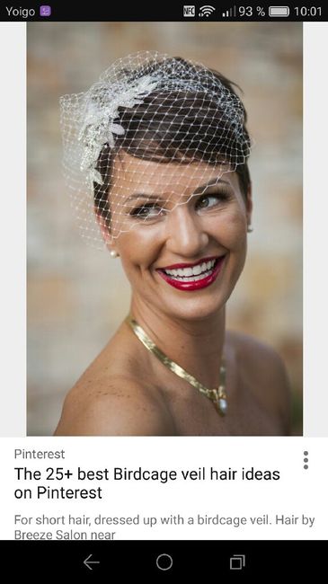 Novia con pelo corto - 2