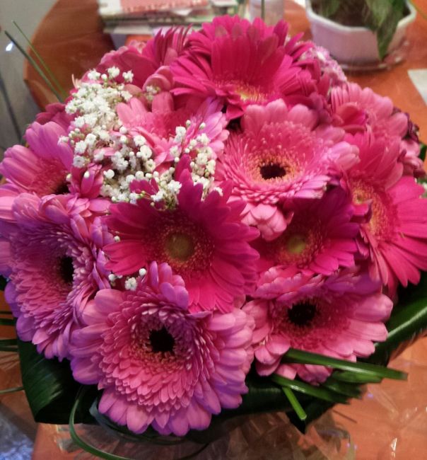 bouquet novia gerberas