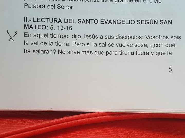 Ayuda, Lecturas y peticiones para iglesia. - 1
