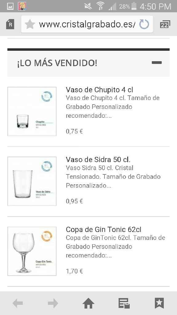  Vasos de plástico reutulizables/ vasos de cristal - 1