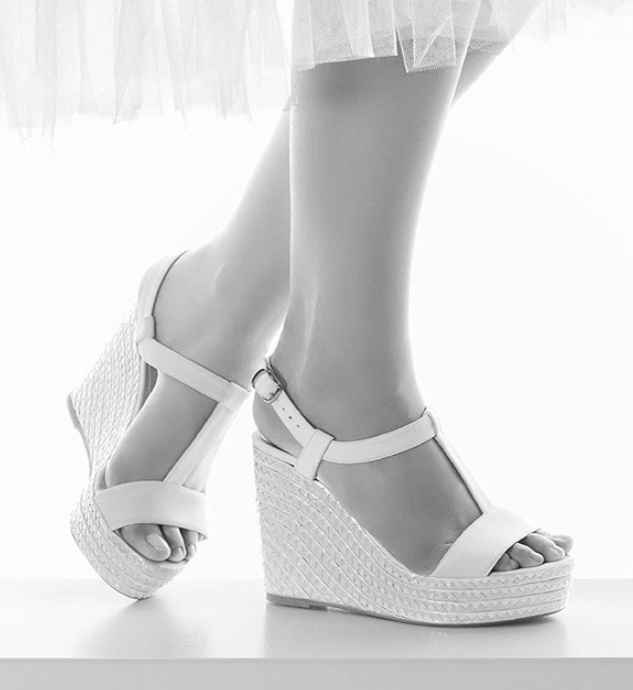 Zapatos de novia Rosa Clará 2010 - sandalia de plataforma