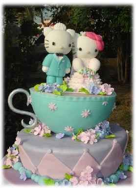 Una tarta Hello Kitty