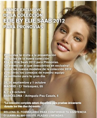 Presentación Pronovias 2012 Madrid y Barcelona