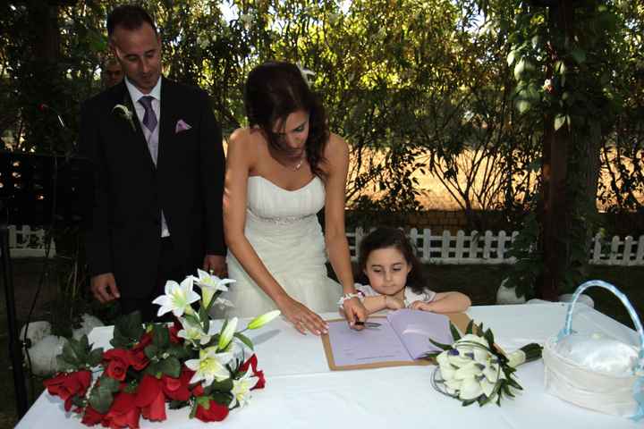 Firma de la novia