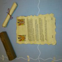Regalo especial: carta en pergamino - 1