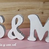 Letras medianas madera