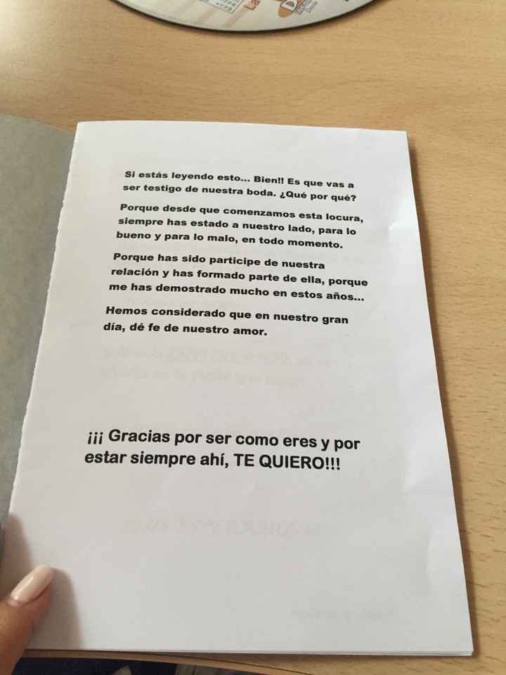 Primera cosita! cuadernillo testigo hecho!! - 2