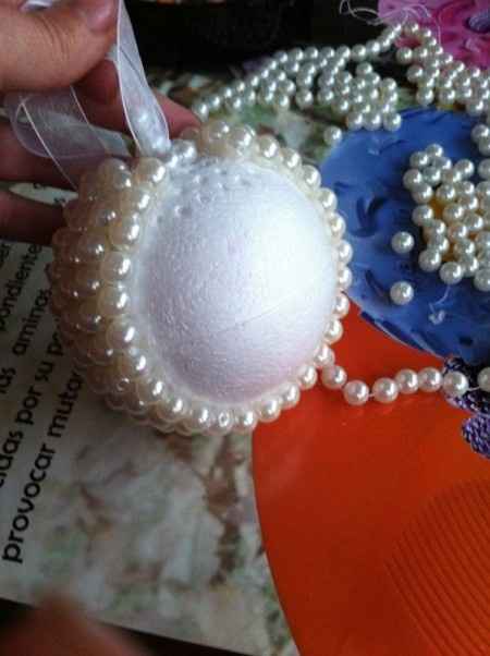 haciendo la bola de anilos