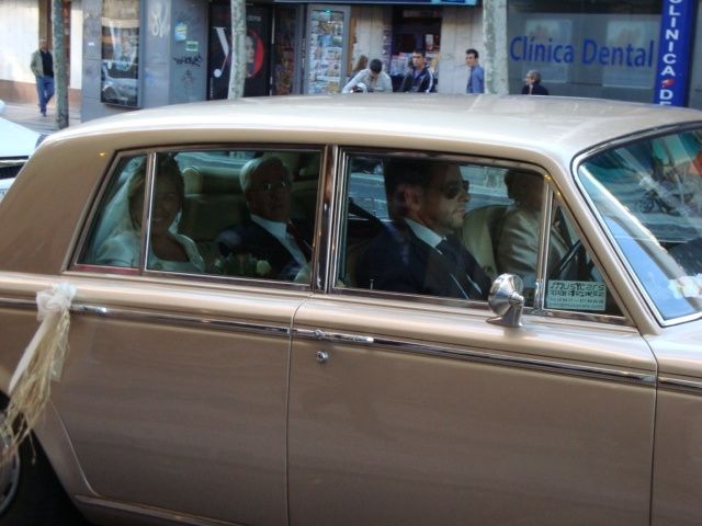 Llegando a la iglesia