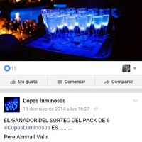 Copas luminosas para brindis. - 1