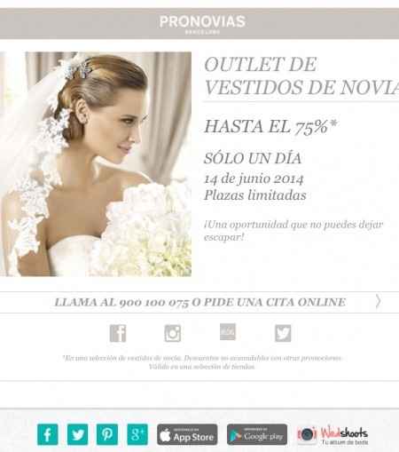 Outlet en pronovias.  - 1