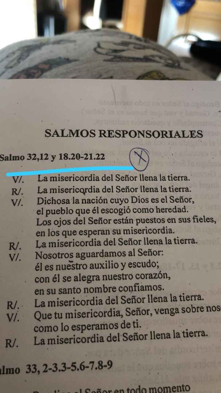 ¿cuáles fueron vuestros salmos elegidos en vuestra boda religiosa? - 1