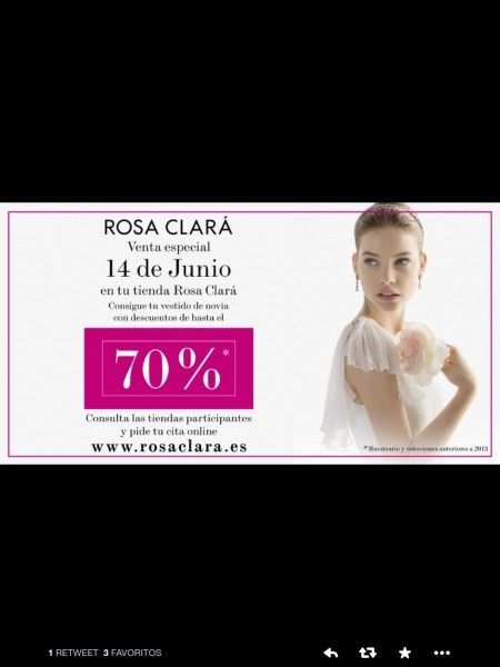 Outlet Rosa Clara  - 1